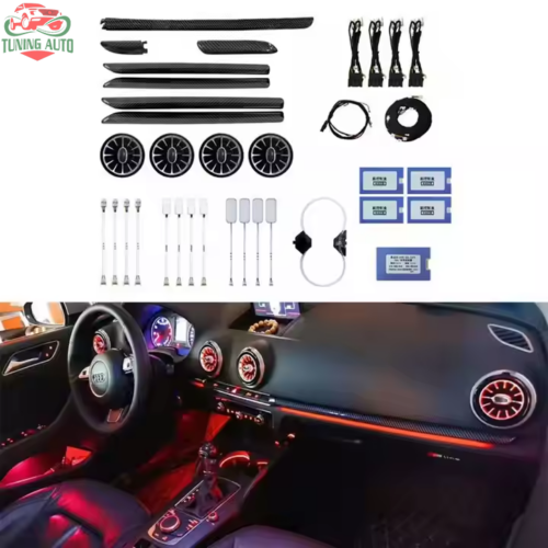 21 màu đèn viền trang trí sợi carbon A3 phù hợp cho Audi A3 2015-2020