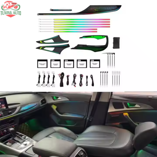 Bộ đèn viền trang trí bằng sợi carbon Symphony cho Audi A6 C7 2012-2018