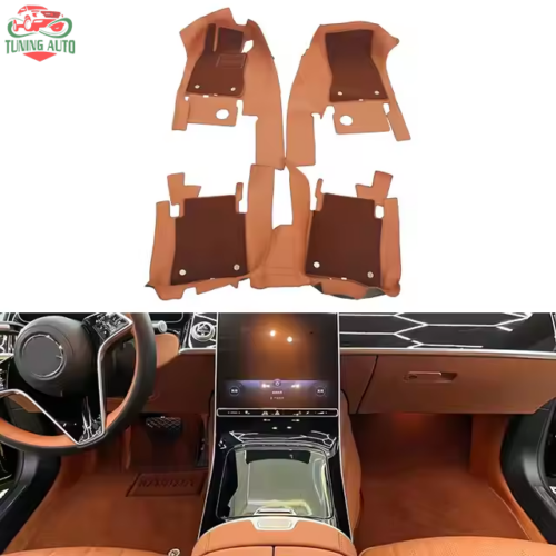 Thảm lót sàn ô tô S-Class W223 360 Soft Bag Special Full Cover Car Floor Mat Full Cover Embeded Car W223 Leather Floor Mat